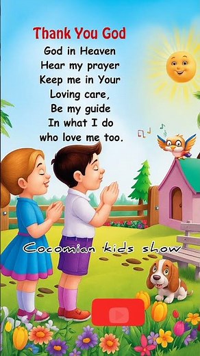 Thank You God 🌞 Popular Singing Nursery Rhymes | Morning Prayer Song For Kids
