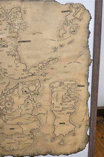 Hand Drawn Malazan World Map (print) - Etsy
