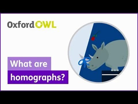 What are homographs? | Oxford Owl