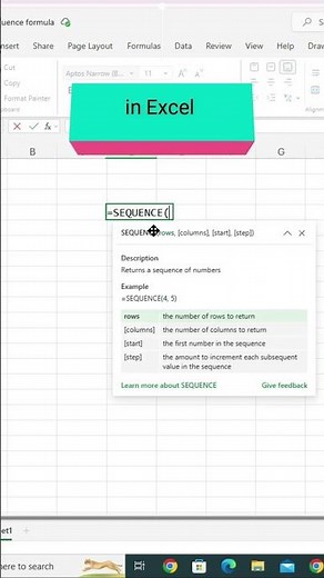 📌 How to Use SEQUENCE Formula in Excel | Step-by-Step Tutorial