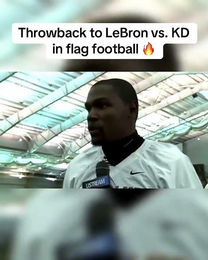 LeBron and KD had a legendary flag football game during the 2011 NBA lockout 🏈 (via NFL, USTREAM/TT)