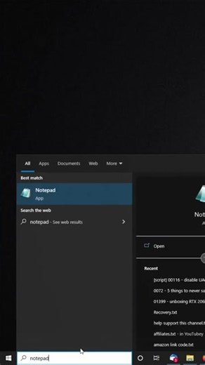 How to use Windows notepad #shorts