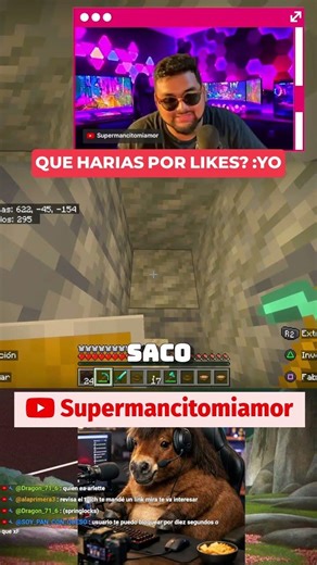 WHAT YOU DO FOR 1 LIKE 🥵 #minecraft #supermancitomiamor #fyp