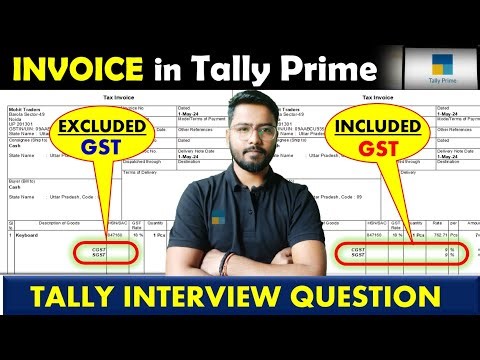 Tally Prime - Sales Invoice Entry with GST | Included & Excluded GST