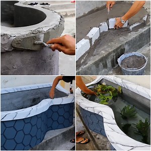 A beautiful cement fish pond project youre going to love | MetDaan DIY
