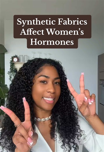 How Synthetic Fabrics Affect Women’s Hormones Many synthetic fabrics like polyester, nylon, and spandex aren’t just uncomfortable for the skin — they can also release **chemicals that disrupt our hormones**. Substances such as **phthalates, BPA, and PFAS** can leach out when we sweat and be absorbed through the skin, interfering with the delicate hormonal balance that regulates our cycles and fertility ([The Guardian](https://www.theguardian.com/wellness/2023/nov/02/workout-clothes-sweat-chemica