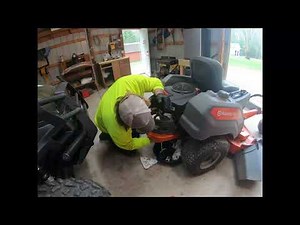 Husqvarna "Z248F" zero turn mower oil change