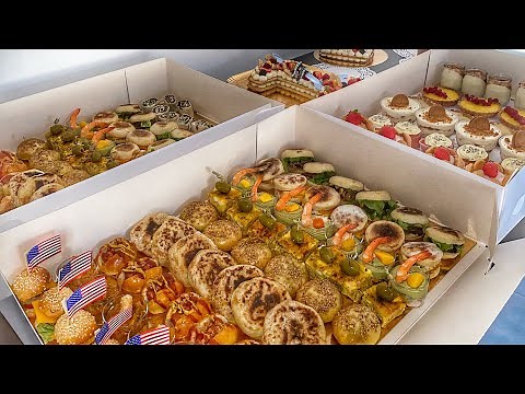 Make a buffet of sweet and savory delicacies