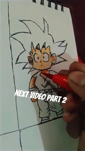 chibi drawing Goku #shorts #subscribe