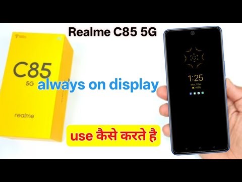 Realme c85 always on display | realme c85 lock screen style setting