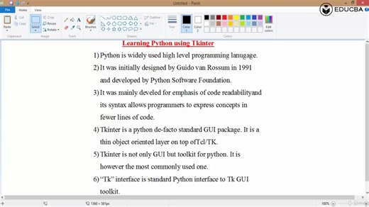 Python GUI Programming using Tkinter and Python