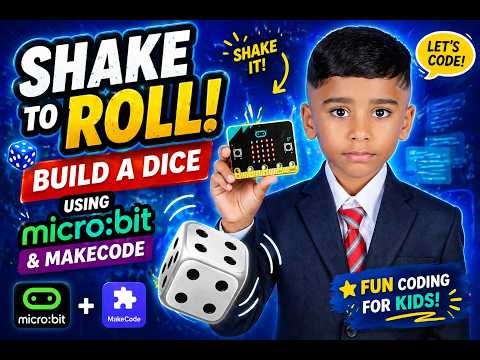 🎲 Shake to Roll! Build a Dice using micro:bit | Easy Coding for Kids