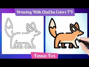 "How to Draw a Fennec Fox for Beginners | Step-by-Step Easy Drawing Tutorial"