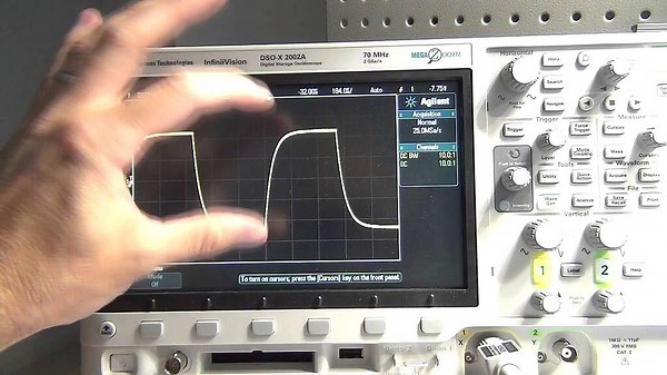 Measuring capacitance with an oscilloscope