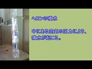理科実験動画：ヘロンの噴水