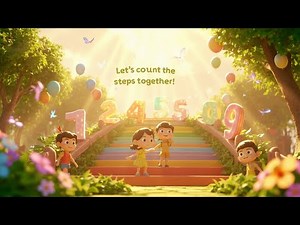 👣 Counting Steps Song 🎶 | Walk and Count 1 to 10 | Fun Preschool Movement & Learning Song for Kids