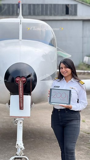Smedha Hora on Instagram: "One year ago today I completed 200 hours of flying and earned a prefix to my name for life ✨ Cheers to the 15 year old baby-me who was a brave-heart and had the courage to go through hell and back for this love of ours. It was always way beyond an impossible dream. ❤️ Grateful for the sunsets I’ve caught, my family’s support and that I get to fly. 🩵 #aviation #pilot #commercialpilot"
