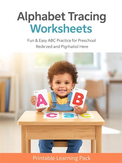 Alphabet Tracing Worksheets Printable | ABC Practice for Preschool - Etsy