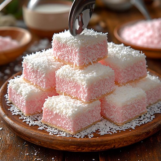 36K views · 136 reactions | Easy Coconut Ice Slice with Condensed Milk Full Recipe in C.M.N.T | Homebaked Delights | Facebook