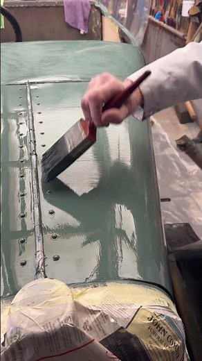 We recently filmed one of our coach painting customers final coat on a classic 1923 Alvis 12/40.