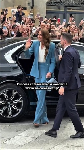 Italian people's warm welcome to princess Kate