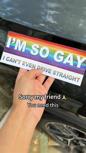 This rainbow bumper sticker not only suits cars, motorcycles, bicycles, but also can decorate luggage boxes, phone cases or skateboards! Whether for daily commuting, road trips or party outings, the funny prank design can elicit a knowing smile from passersby, conveying joy and inclusiveness! ‍♂️ | Grasoftness | Facebook