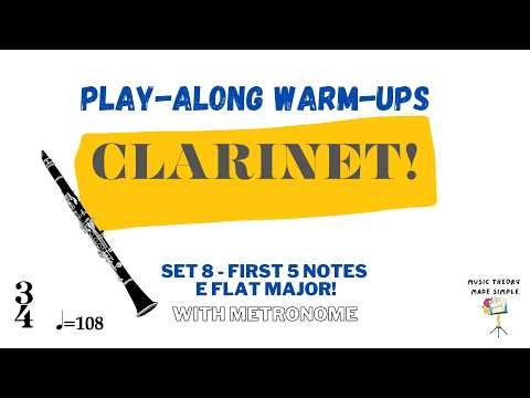 Clarinet Warm-Up Play-Along #8 for the beginner musician!