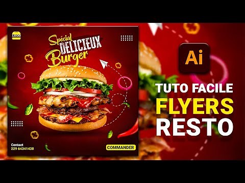 [TUTO] Comment Créer une Affiche Publicitaire sur Illustrator CC pour un Resto
