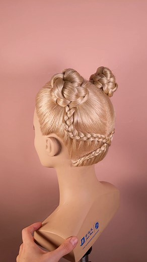 Space Buns Tutorial: Easy Hairstyle with Cornrows