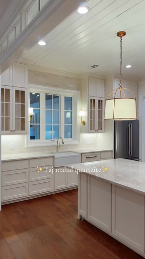 Custom Countertops for Christmas: Taj Mahal Quartzite