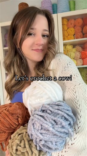 Anabelle Mcelhaney on Instagram: "Cutie cow in overalls!🩵 . Free pattern tutorial is on my YouTube or the PDF is available on my Etsy! . Yarn is premier yarns plush . #crochet #crocheter #crochetgrove #crochetcow #crochetideas"