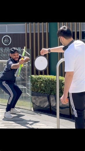 2.5M views · 49K reactions | Aim at apple on this stranger head#funny #comedy #reels | Jokar Pranks | Facebook