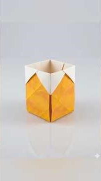 DIY Easy Origami Pen Holder | No Glue No Tape | How to make Cute Things | Cool Paper Craft #diy