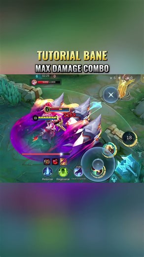 Tutorial Bane Mobile Legends | Max Damage Combo #mlbbcreator #mlbbnext2025