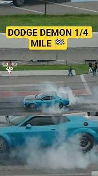 dodge demon 170 1/4 mile drag race