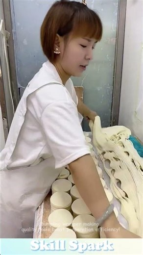 Dumpling wrapper making, quality tools boost preparation efficiency! #tools