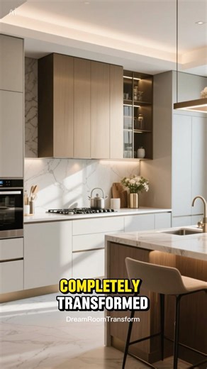 Before vs After Kitchen Transformation 🔥#interiordesign #homerenovation #homedecor #dream