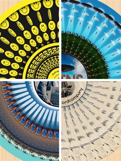 Custom Animated Zoetrope Slipmats for Vinyl Records