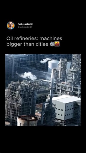 Inside the world’s giant oil refineries ⚙️🔥