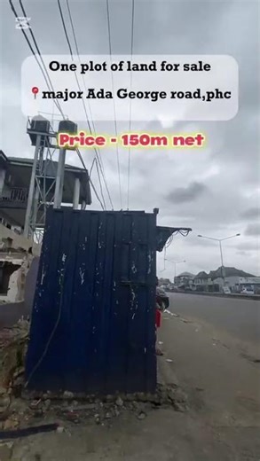 Sharp commercial 1plot of land for sale at Adageorge,Road,PortHarcourt, price 150M