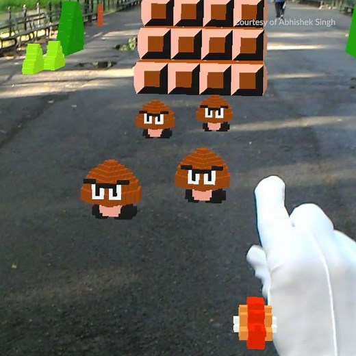 112K views · 1.3K reactions | This guy made his own augmented reality Super Mario Bros. game. | Thrillist | Facebook