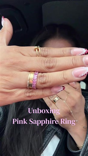 Unboxing a Stunning Pink Sapphire Ring
