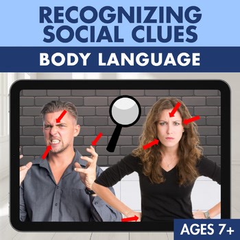 Social Inferences with Pictures | Task Cards: Body Language & Facial Expressions