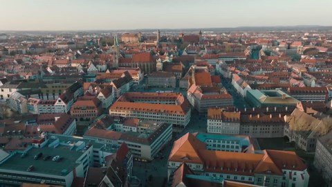 Drone Tour of Nuremberg: Germany's Historic Bavarian City