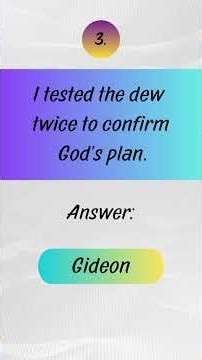 Bible Riddles Part 3 | Can You Solve These Tricky Bible Questions? 🤔📖
