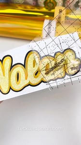 25K views · 303 reactions | Shiny name sticker–Mirror Chrome X Glitter Dream Combo!✨ Shop on official website > teckwrapcraft.com Material ✨TeckWrap Bubble Free Mirror Chrome Gold ✨TeckWrap Holographic Rainbow Luxury Gold ✨TeckWrap Gold ✨Colorful Shimmer Yellow #teckwrapcraft #teckwrapvinyl #smallbusiness #stickers #namedecal #decalsticker #decals #namesticker #adhesivevinyl #craftvinyl #diy #craft #diyproject | TeckWrap Craft | Facebook