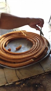 Some say the churros at Churrería El Moro in Mexico City are the best of the best ✨ #FoodNetworkFinds | Food Network