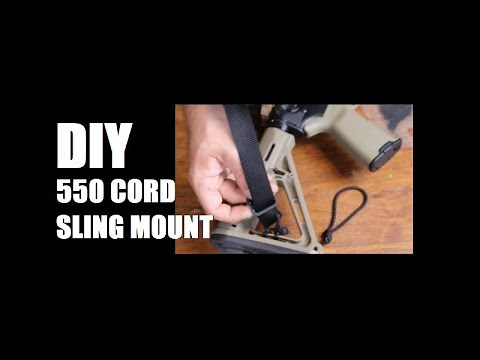 How to mount a sling on a AR15 with 550 cord Combat Art Sling V3 paracord mounting DIY hardware