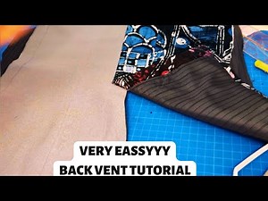 Jacket Vent with LINING Tutorial- YELE STITCHES