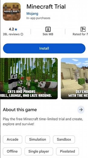Download minecraft for free|| How to download minecraft google play store|| 100℅ working trick||